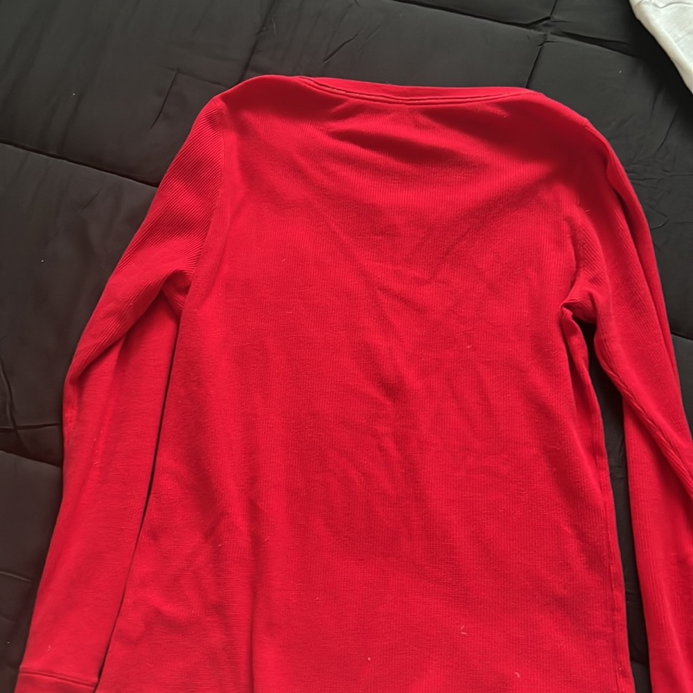 Red Aeropostale long sleeve thermal top, size extra large. - Picture 3 of 3